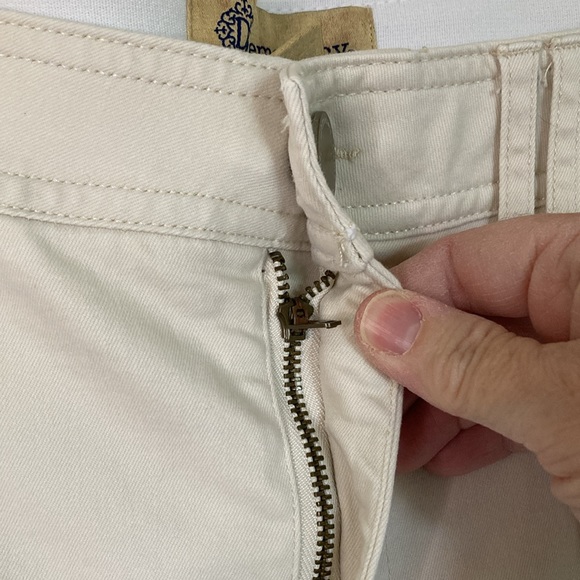 Democracy Womens Cargo Roll Snap Hem Pant 14 Cream Ab Technology Stretch - Picture 4 of 10